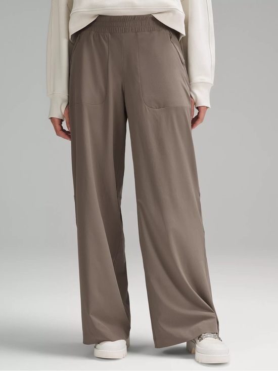 lululemon athletica Pants - lululemon athletica Swift Mid-Rise Wide-Leg Pant in Nomad size 6